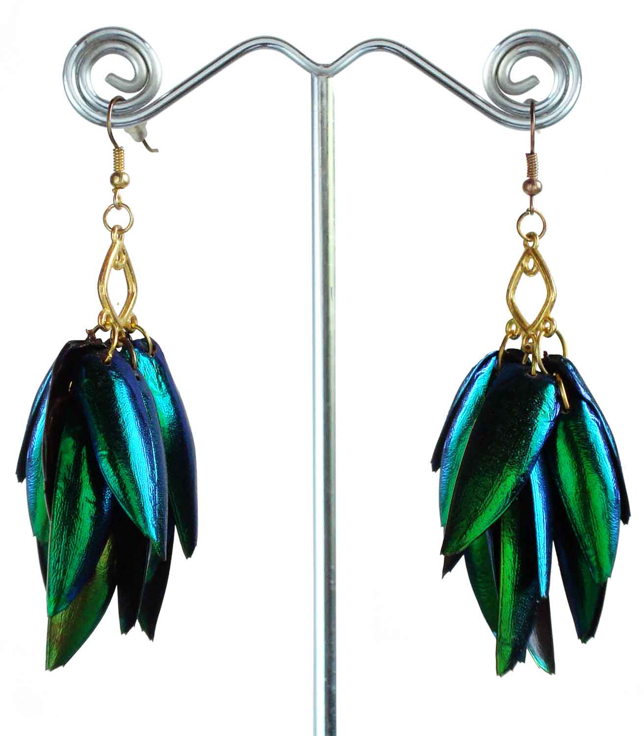 Jewel Wing Chandelier Earrings